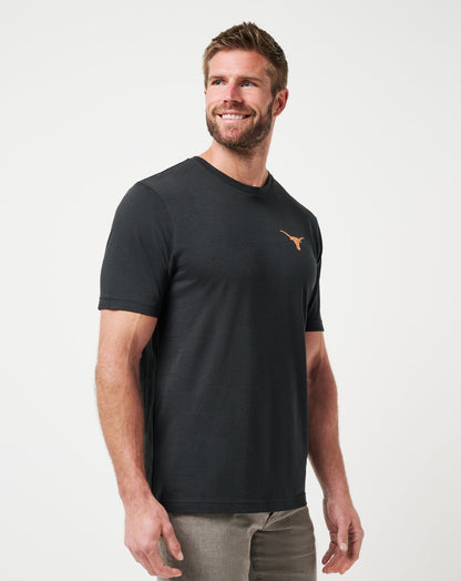 UT Austin Friendly Rivalry Tee Black | Travis Mathew