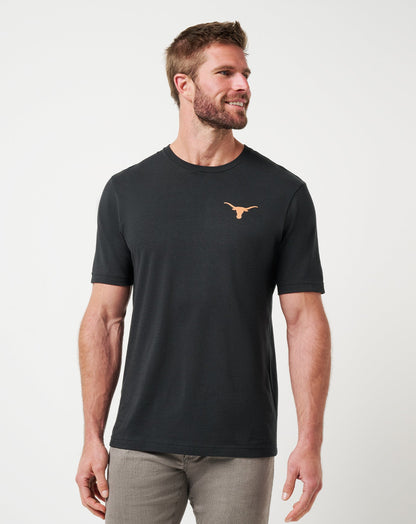 UT Austin Friendly Rivalry Tee Black | Travis Mathew