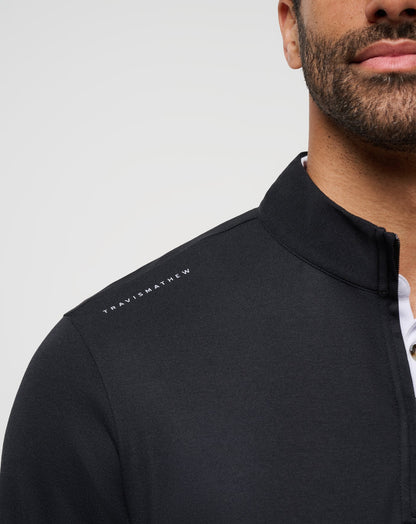 Utah Time To Tailgate Quarter Zip Black | Travis Mathew