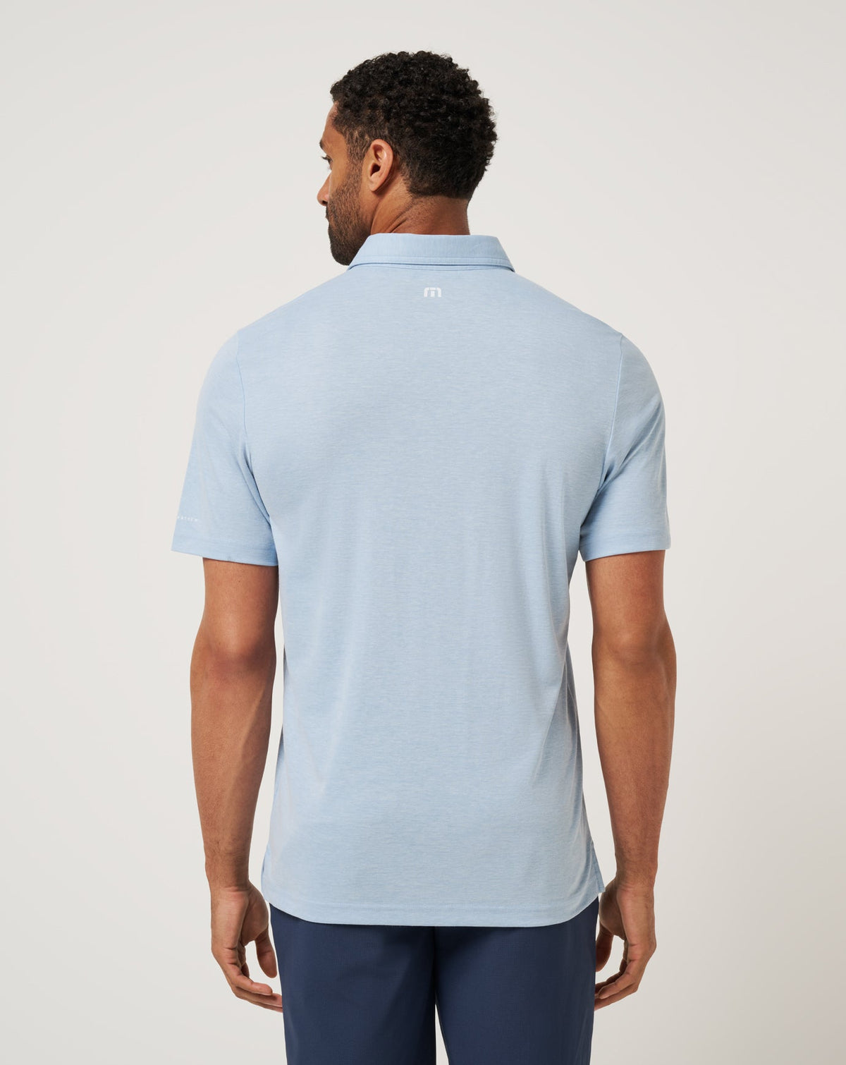 UT Austin School Pride Polo Heather Blue | Travis Mathew