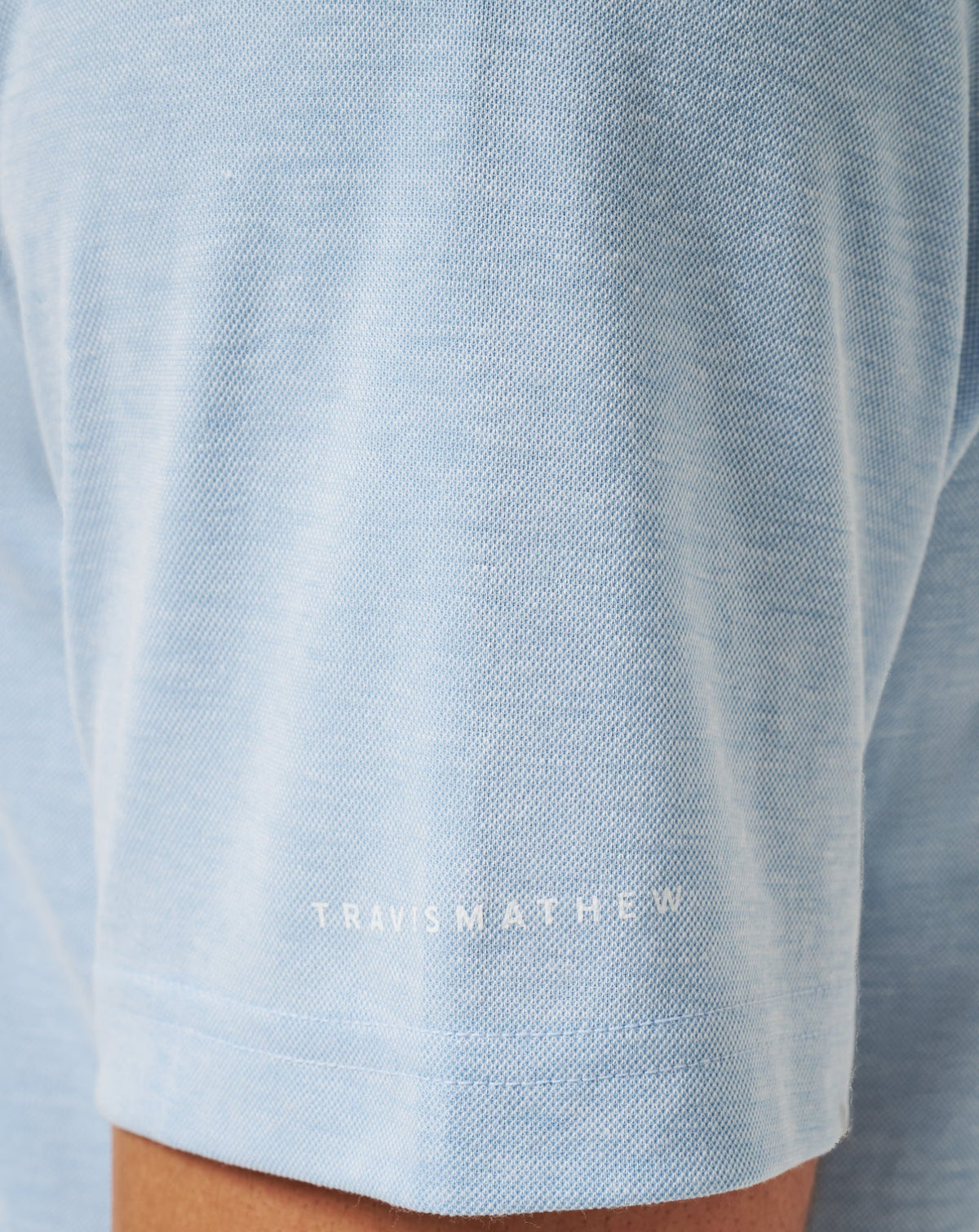 UT Austin School Pride Polo Heather Blue | Travis Mathew