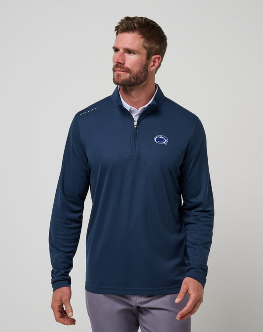 PSU Time To Tailgate Quarter Zip Navy | Travis Mathew