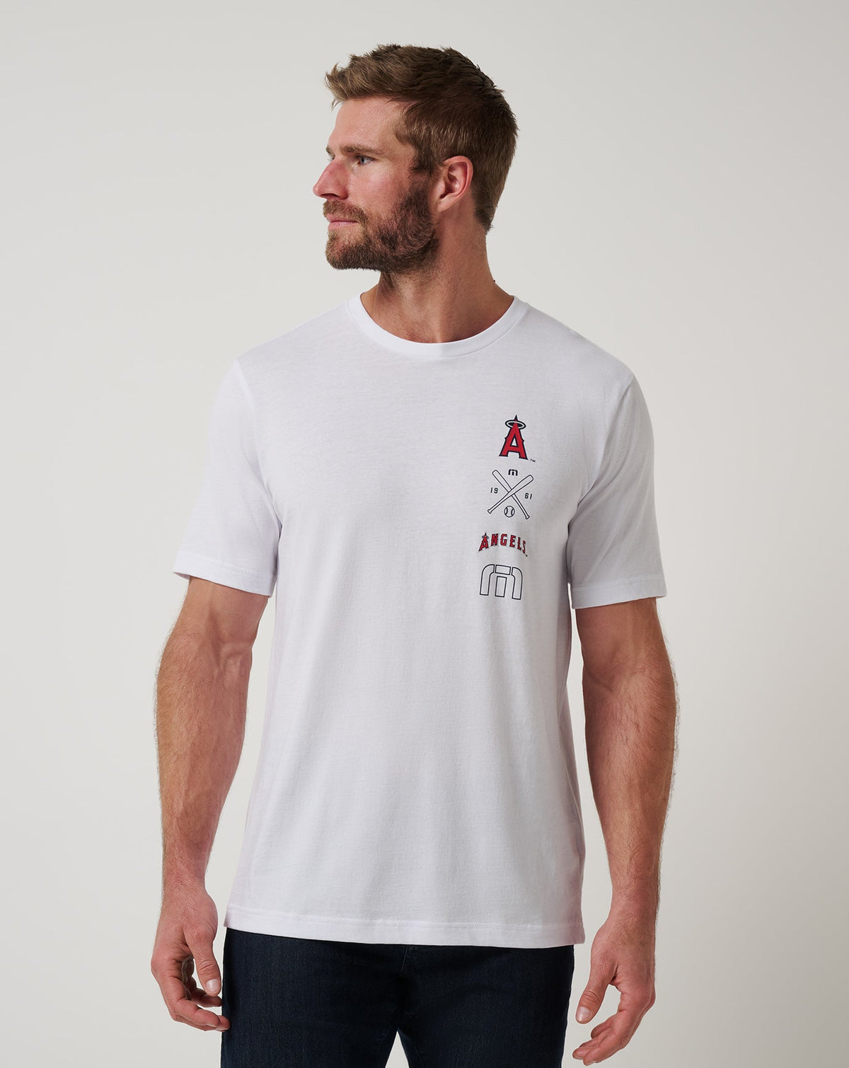 Los Angeles Angels Sunset Slam 2.0 Tee White | Travis Mathew