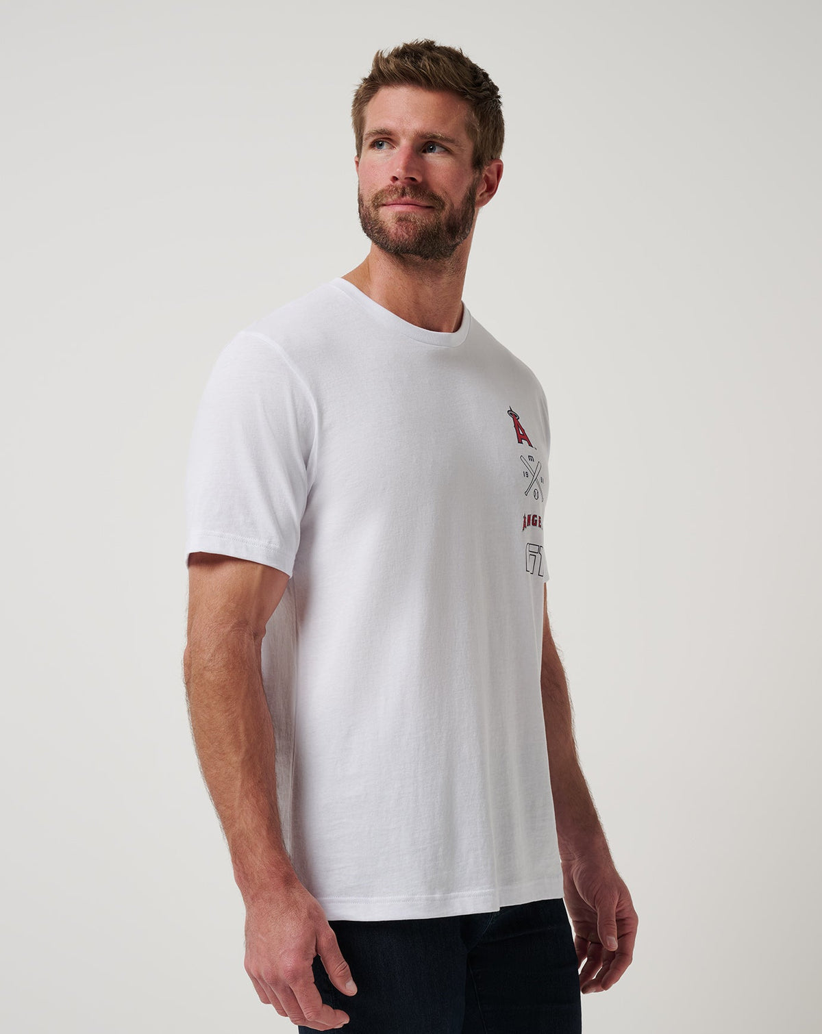 Los Angeles Angels Sunset Slam 2.0 Tee White | Travis Mathew