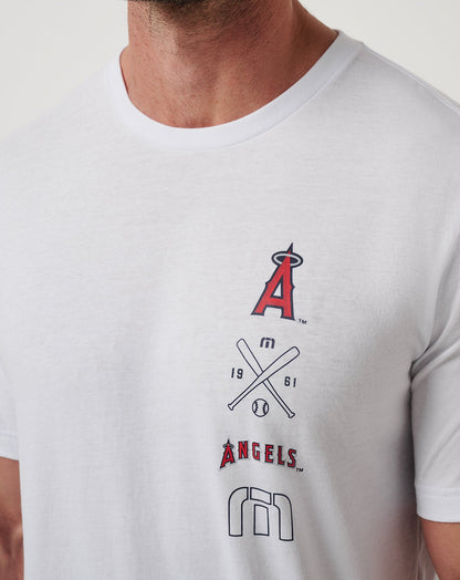Los Angeles Angels Sunset Slam 2.0 Tee White | Travis Mathew