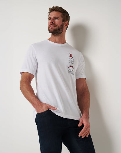 Los Angeles Angels Sunset Slam 2.0 Tee White | Travis Mathew