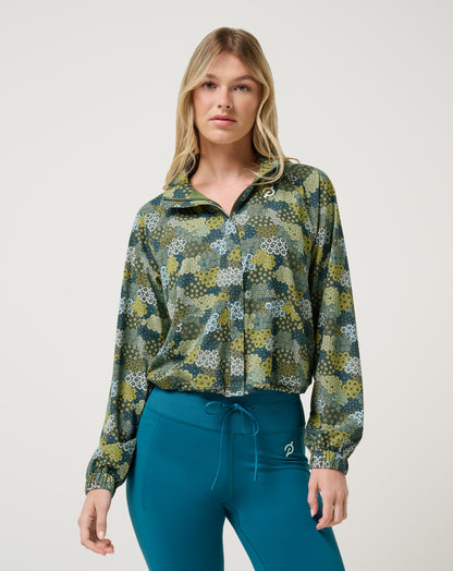 New Light Jacket Bronze Green Multi | Travis Mathew
