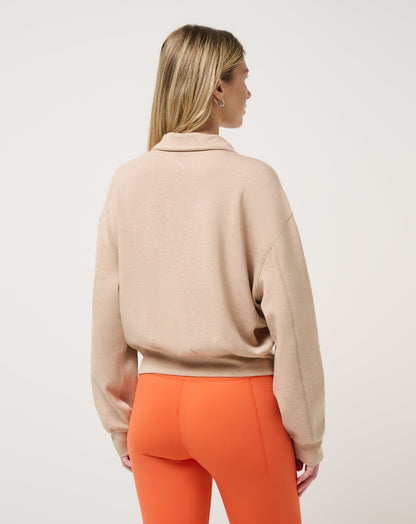 Overnight Trip Half Zip Heather Burro | Travis Mathew