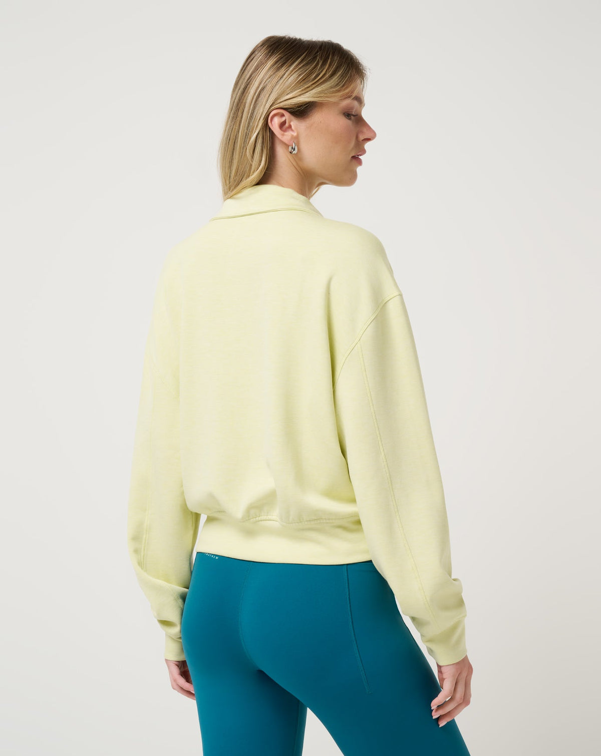 Overnight Trip Half Zip Heather Limeade | Travis Mathew