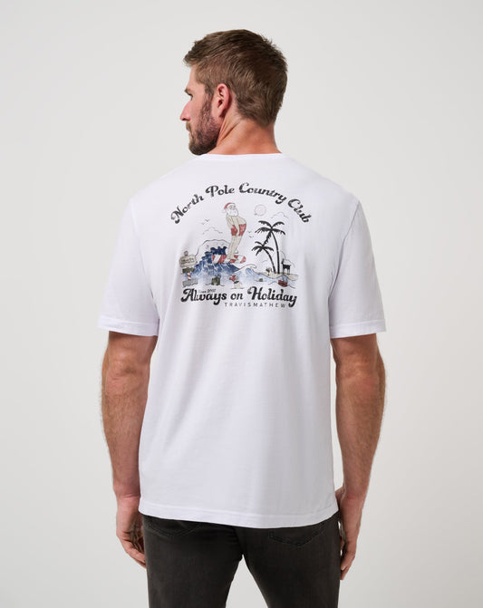 Holly Jollies Tee White | Travis Mathew