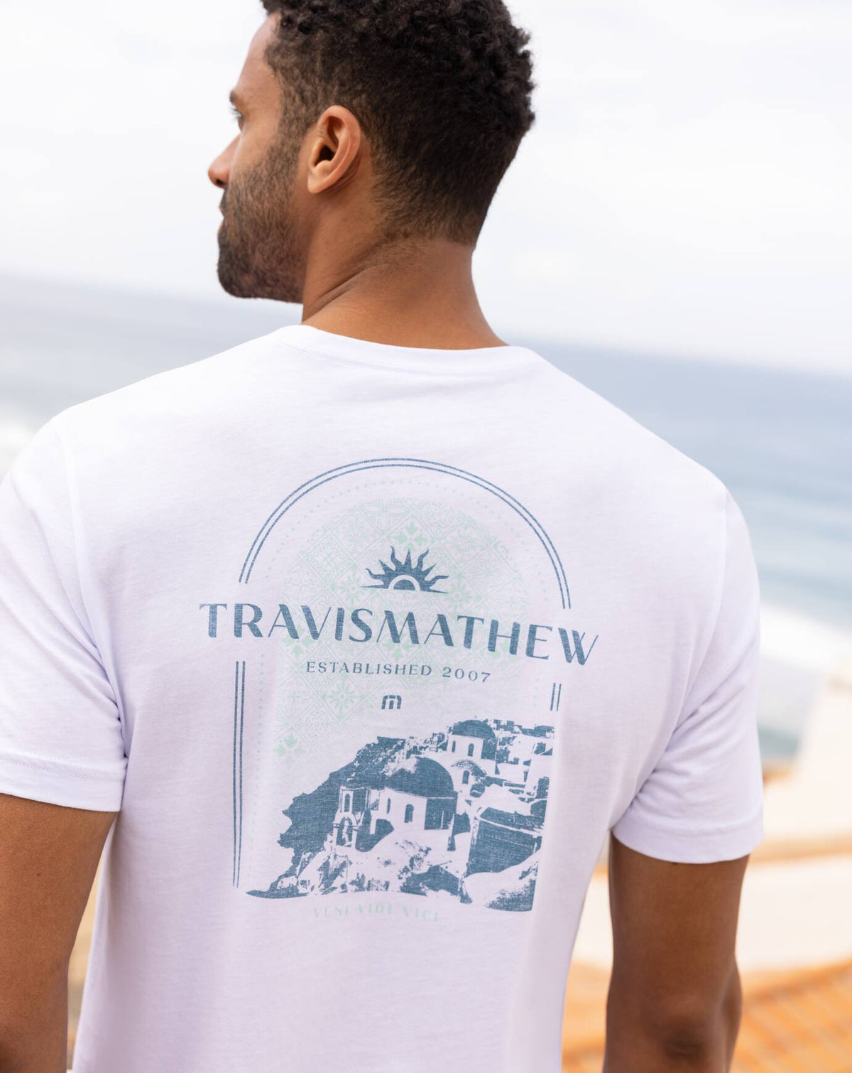 Acropolis Tee White | Travis Mathew