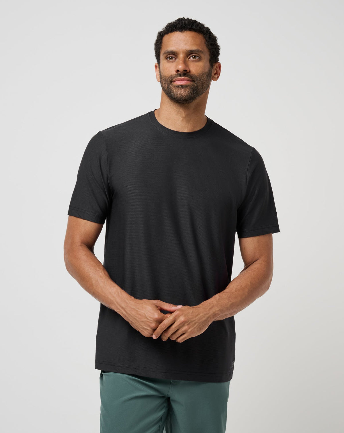 First Day Active Tee Black | Travis Mathew