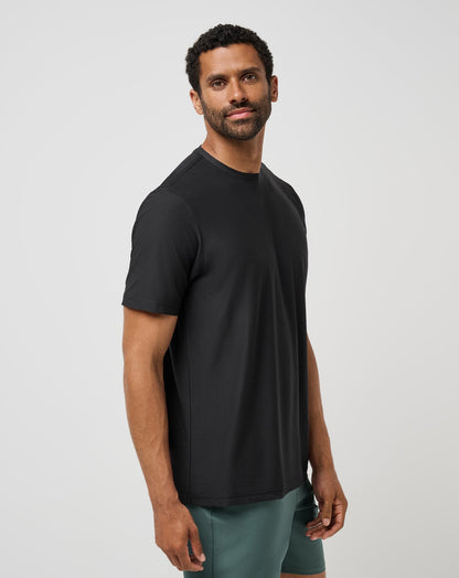 First Day Active Tee Black | Travis Mathew