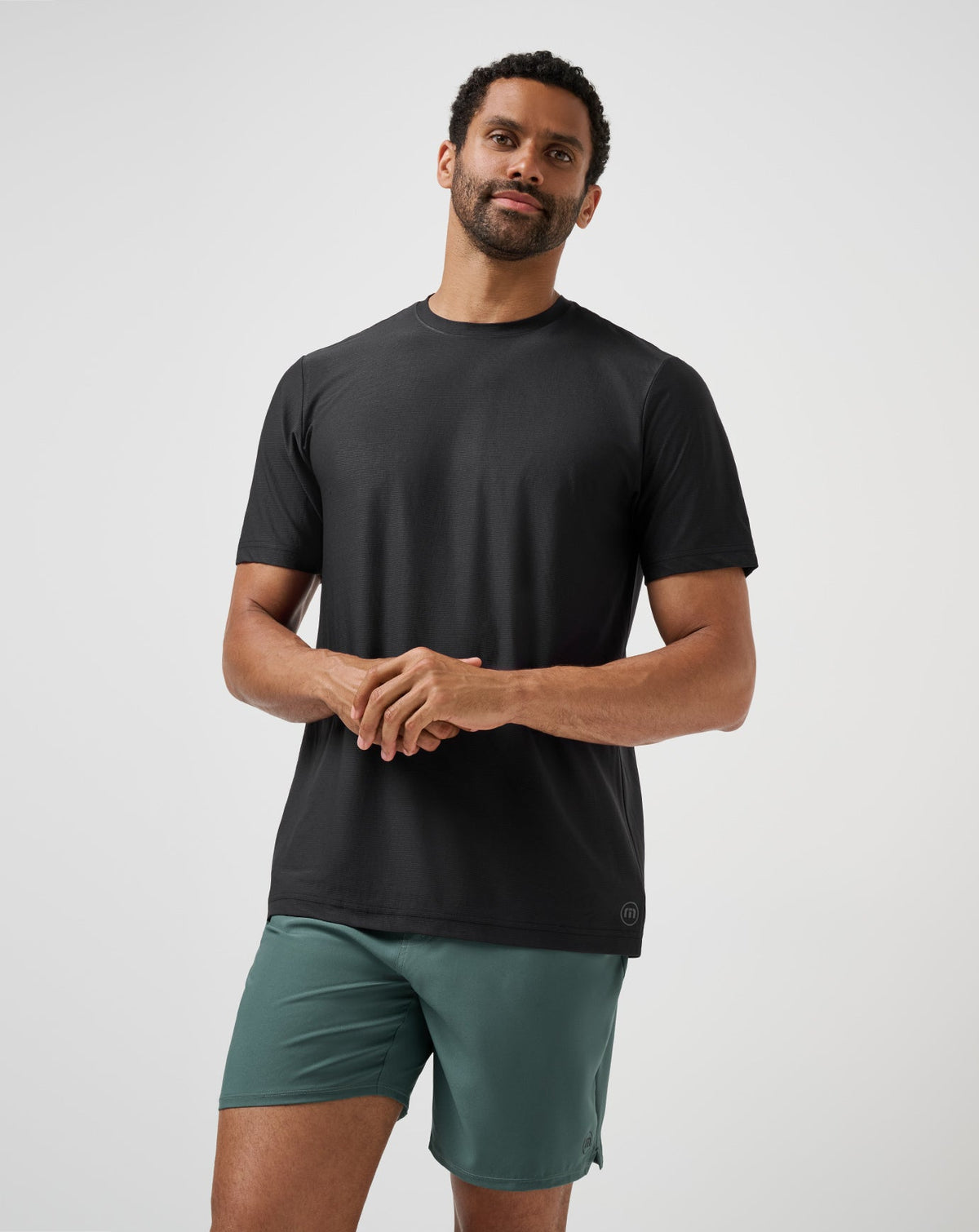 First Day Active Tee Black | Travis Mathew