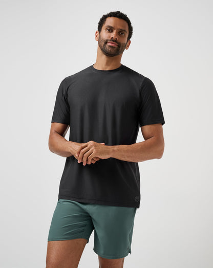 First Day Active Tee Black | Travis Mathew
